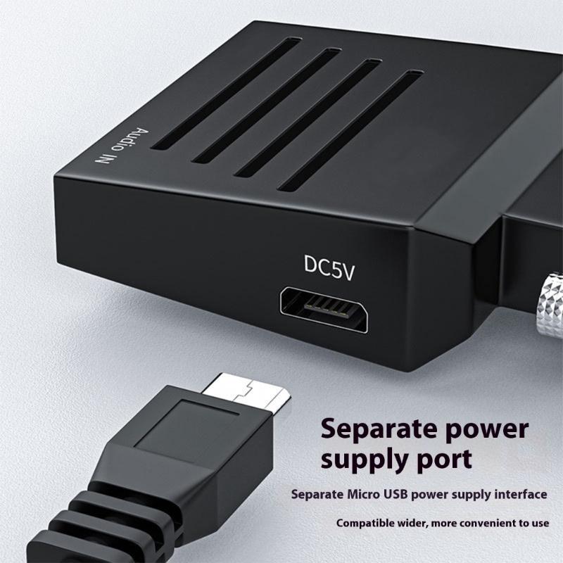 HDTV to VGA Adapter Converter Output Computer Set Top Box Connector Dongle for Laptop PC Monitor Projector 3.5mm Cable