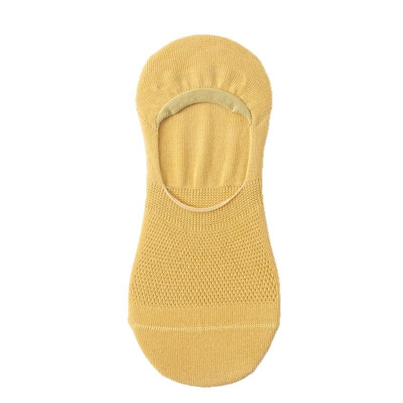 Women's Boat Socks, Shallow Mouth Invisible Solid Color Cotton Socks, Anti-slip and Non-dropping, As Well As Summer Thin Short Socks, Breathable
