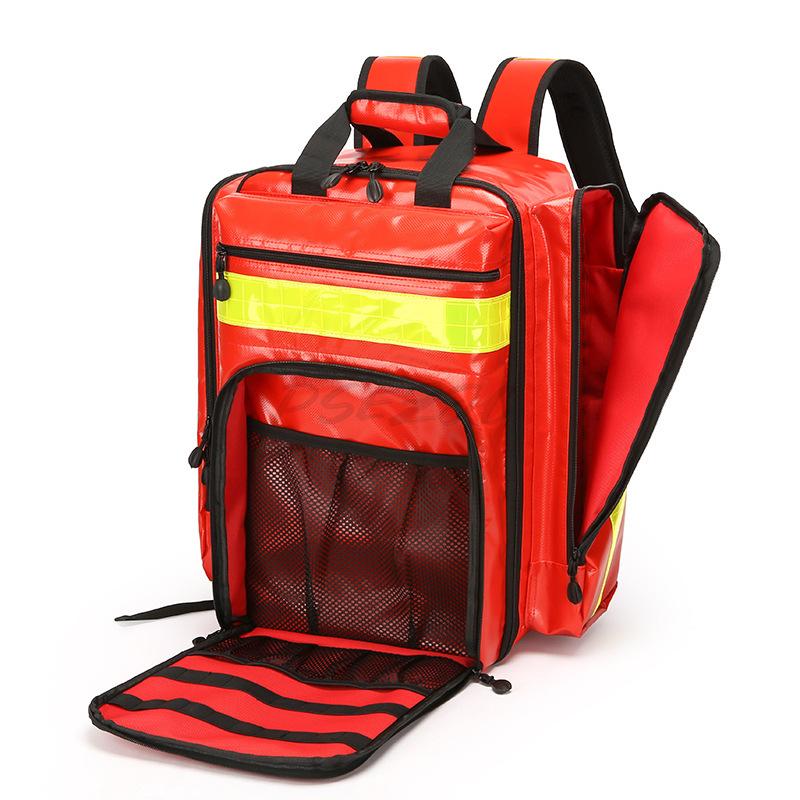 Large Capacity Waterproof and Sturdy Nylon PVC Emergency Backpack Medical Emergency Backpack