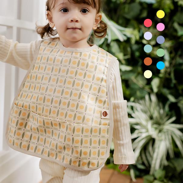 Domestic production baby waterproof bib self-directed baby food newborn bib 19 types, 1 piece, 1 piece, (vest type) 7 Petite Bird