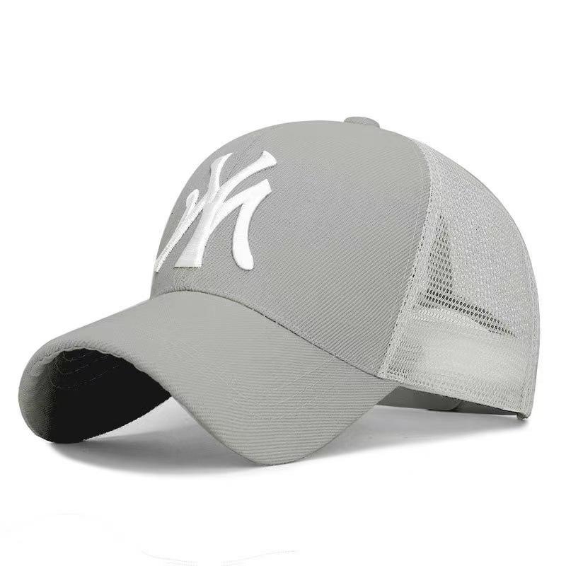 Korean Style Women's Duckbill Cap with "MY" Embroidery - Spring/Autumn Fashion, Casual Baseball Hat for Outdoor Sunshade.