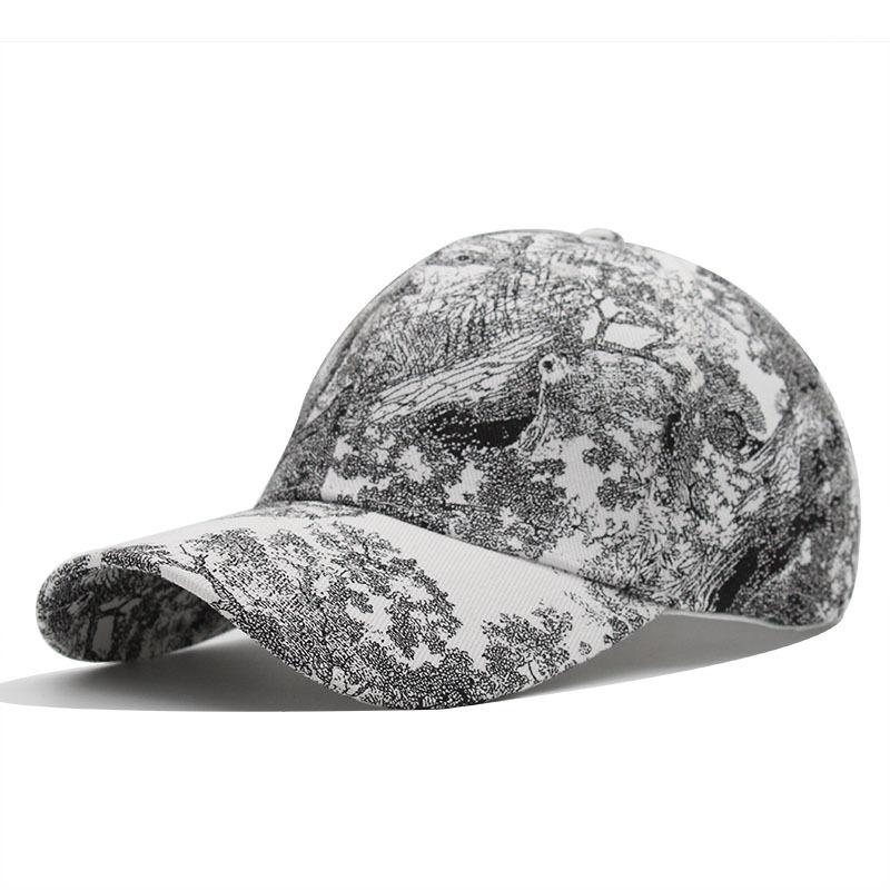 Hat Female Animal Crossing Printed Tide Cap Versatile Student Soft Top Baseball Cap Male Female