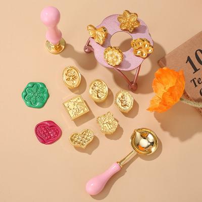 DIY Tool Rose Sealing Wax Seals Head European-style Wax Seal Stamp Polyshaped Head Stamp