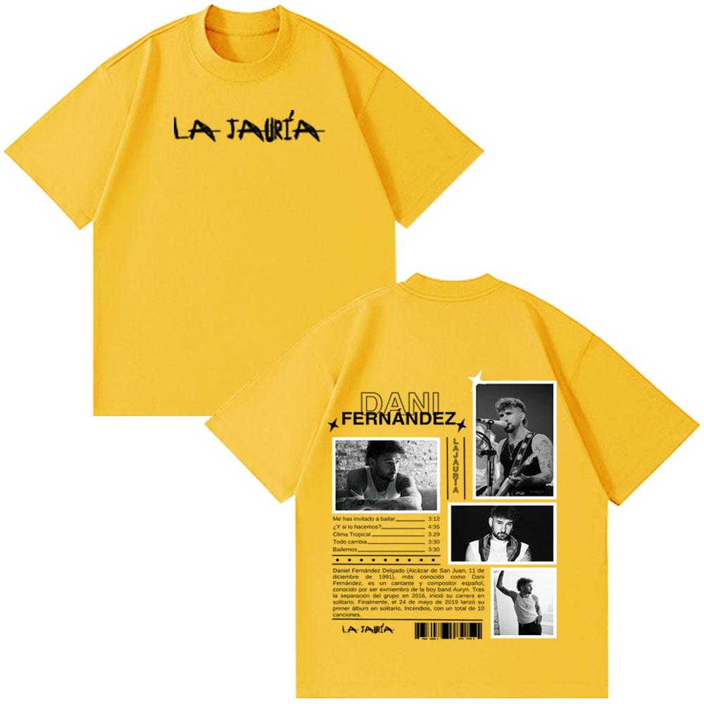 Hot Sale 2026 Rapper Dani Fernandez Album Tour Print Tees Men Women Hiphop Tshirts Shortsleeved Loose Casual Cotton Tshirts