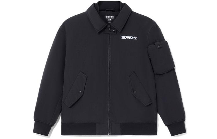 Li Ning BADFIVE Jackets Men s Black Lapel Moderate Straight Fit AJMS013-1 L