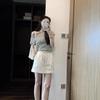 Striped one-word shoulder short-sleeved T-shirt women's summer new Korean style slim-fitting diagonal neck off-the-shoulder top trendy