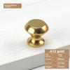 Simple Knurled Cabinet Drawer Knob Round Gold Door Handle Portable Single Hole Design Furniture Accessories for Home