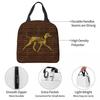 Greyhound Whippet Sighthound Dog Azawakh On African Insulated Lunch Bag for Women Kid Portable Food Boxes Thermal Lunch Box Tote