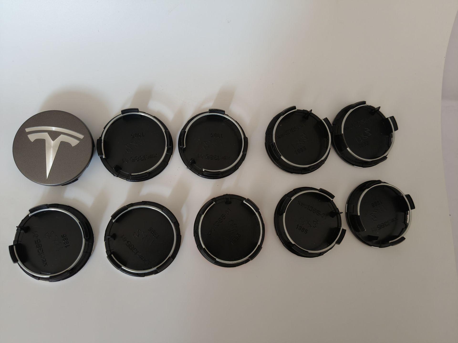 

10Pcs ABS 56mm Tesla For Tesla Model 3 Y S X Original Car Wheel Center Caps Logo Emblem Rims Hub Cover Caps Badge Accessories For Tesla&Model 3 Y