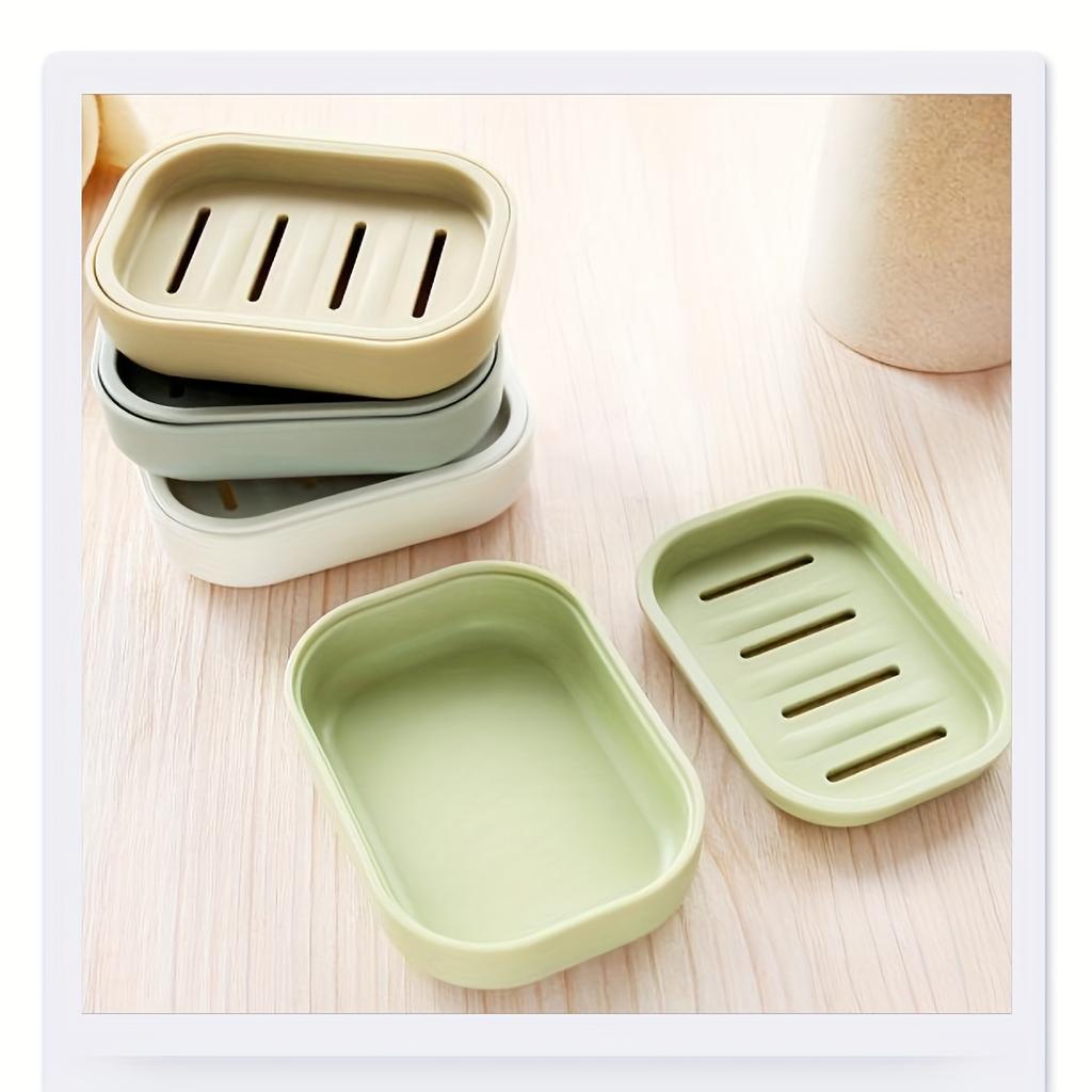 1pc Double Layer Creative Soap Box, Portable Outdoor Travel Soap Container Soap Holder Bathroom  Soap Dish Holder