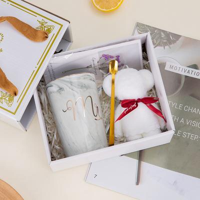 Souvenir-Set, Wasserbecher, weibliche kreative Tasse, Geschenkbox, Tasse, Hochzeitsgeschenk-Set, Keramiktasse, Gastgeschenk
