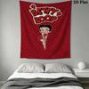 betty boop Wall Tapestry Aesthetic Wall Hanging Printed Fabric Blanket Decorative Tapestries for Bedroom Living Room Home Decor