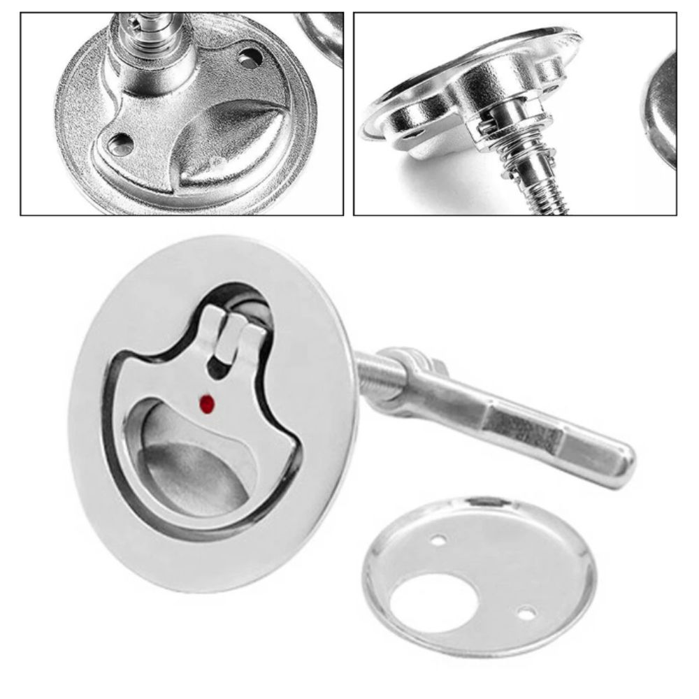 316 Stainless Steel Hatch Lock Heavy Duty Ring Hardware Marine Hardware Lift Handle  Boat Deck