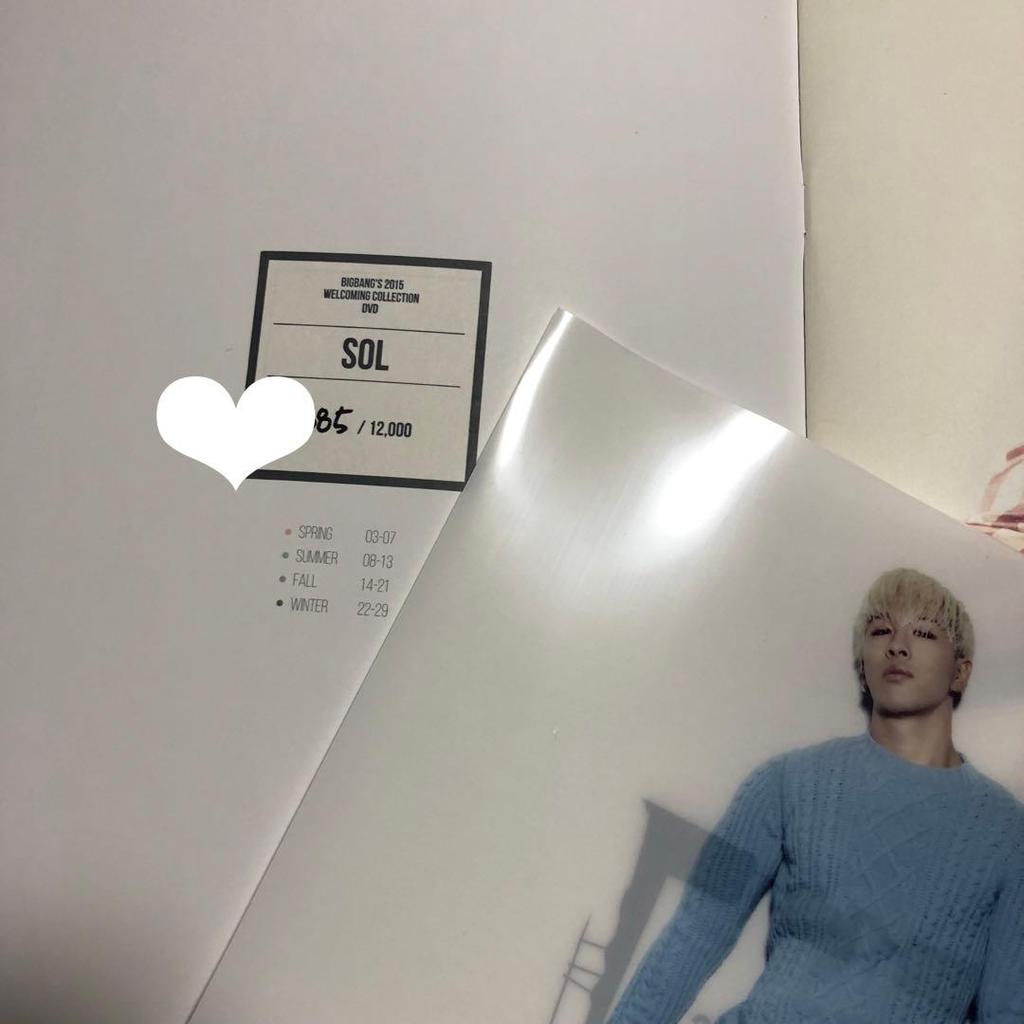 [USED] BIGBANG Taeyang handwritten numbering