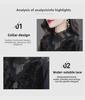 Elegant Velvet Lace Trim Plus Size Women's Top - 2024 Spring Collection