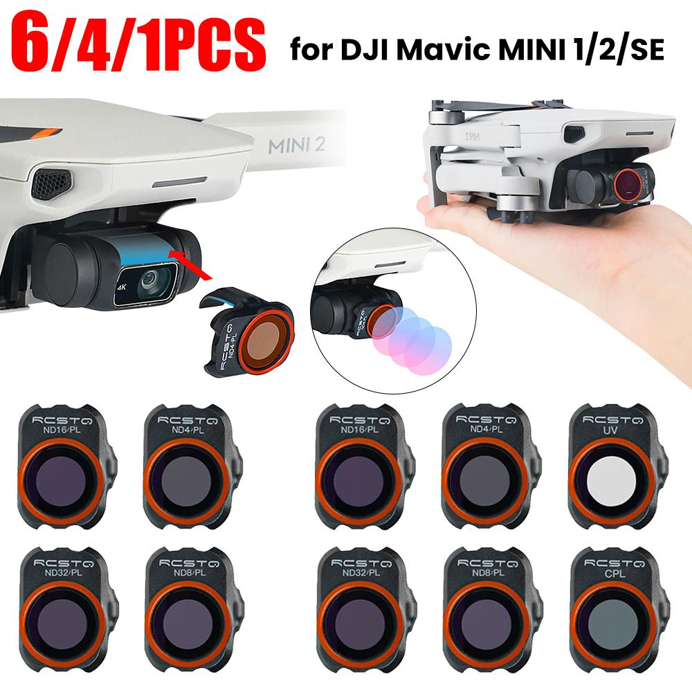 For DJI Mavic MINI 1/2/SE Camera Len Filter Optical Glass for DJI Mini 2 3 Drone Filter Set UV ND CPL 4/8/16/32 NDPL Accessories