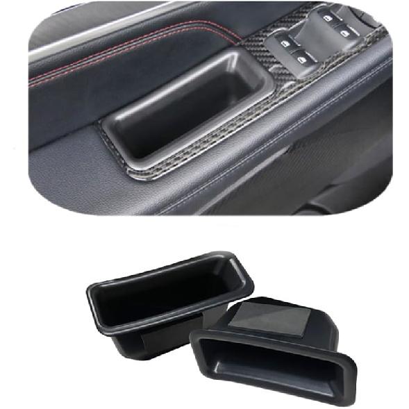 Vesul 4PCS Door Grab Tray Door Organizer Compatible With Ford Explorer     2024 2025 Armrest Phone Container Handle Ert ABS Tray Storage Box Glove