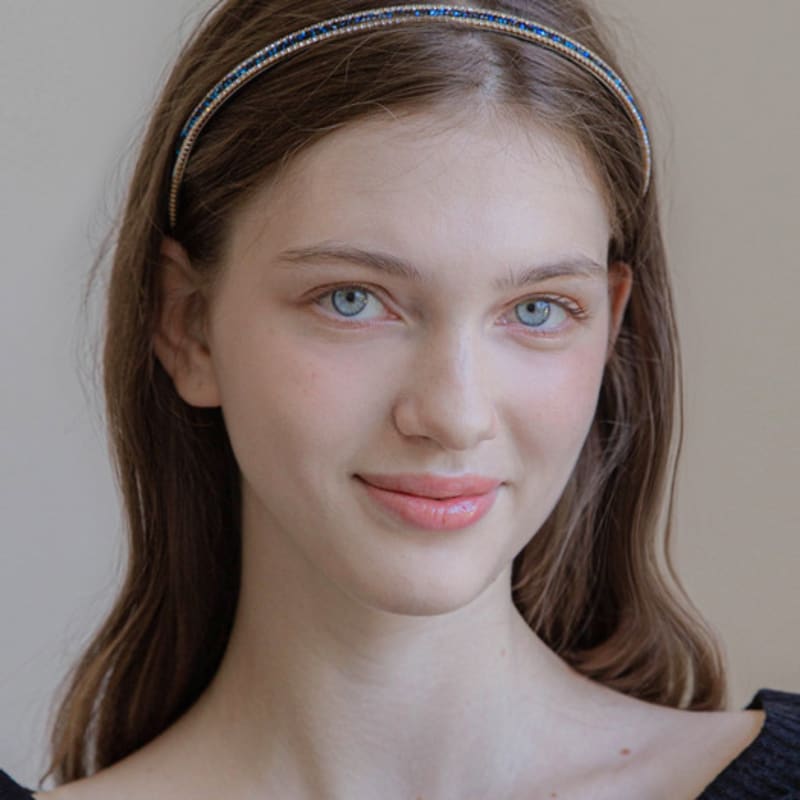 

Жан Поль Кларисс Двухцветная хрустальная повязка для волос JP-22-179HB black