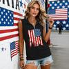 Women's Fashion Letter Print Zip-Up Sleeveless Tank Top