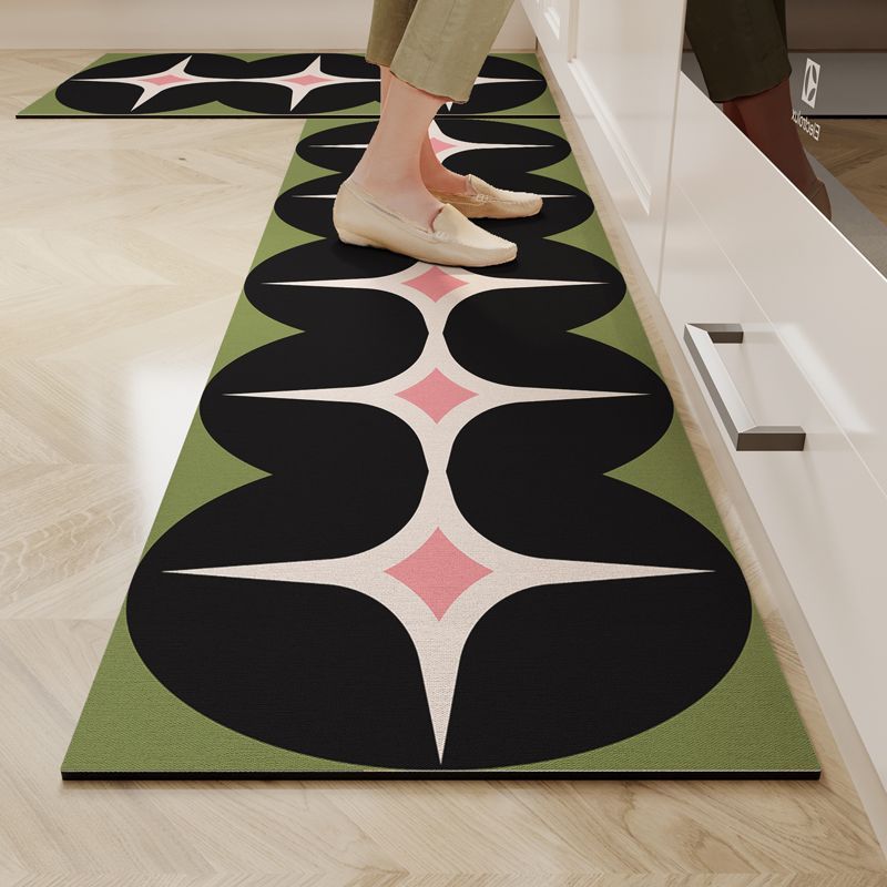 Modern Simple Kitchen Floor Mat, Water-Absorbing, Dirt-Resistant And Wear-Resistant Diatom Mud Floor Mat, Household Non-Slip Strip Set, Foot Mat