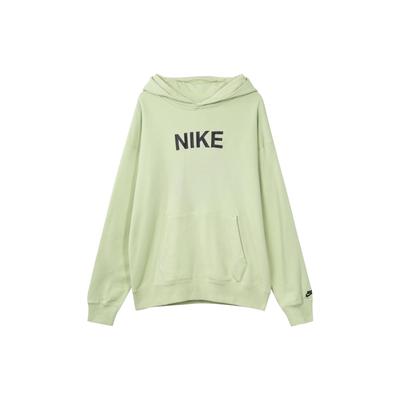 Nike Buchstabenlogo bedrucktes Kapuzen-Langarm-American-Sweatshirt Herren-Sweatshirt Melonengrün FQ7269