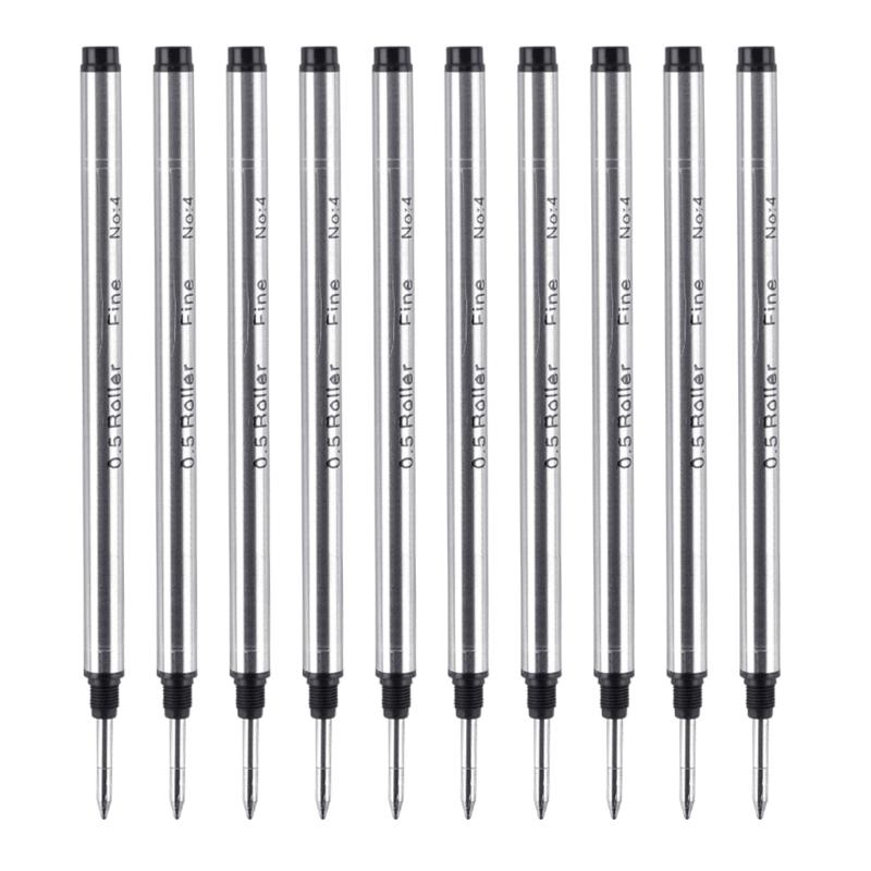 10Pcs Replacement Ballpoint Pen Refills Metal Ballpoint Refill Universal Pen Refills 0.5mm OR 0.7mm For Daily Writing