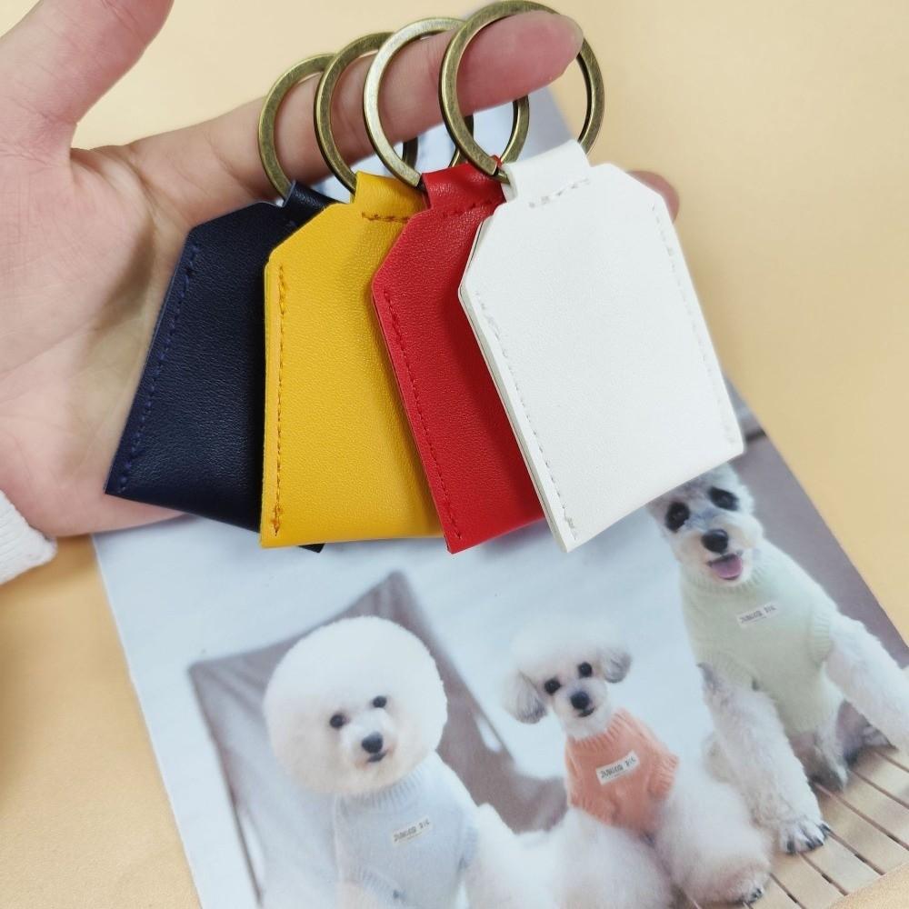 Keyring Pet Hair Keychain Puppy Dogs Paw Pendant Cute Pet Hair Storage Bag Unisex