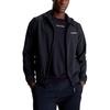 Calvin Klein Solid Fit Hooded Long Sleeve Front Zipper Jacket With Print Details Men jackets Black 00GMS4O525-BAE
