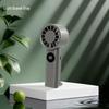 Compact USB Rechargeable Handheld Fan with Digital Display & Phone Holder