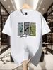 100 Cotton Unisexs Tshirt Bicycle Art Print Tee Summer Casual Sport Tops Minimalist Streetwear Shirts for Unisex Daily