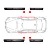 4pcs Car Front Rear Door Protector Sticker Car Door Sill Decorative Strip Car Door Sill Anti Scratch Strip Auto Accessories