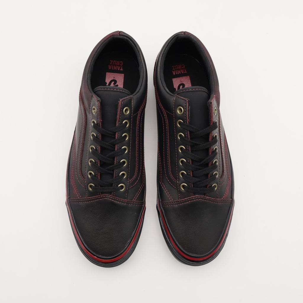 VN000EDAKRK Vans Premium Old Skool Leather Dark Red Black Tania Cruz (Men's)