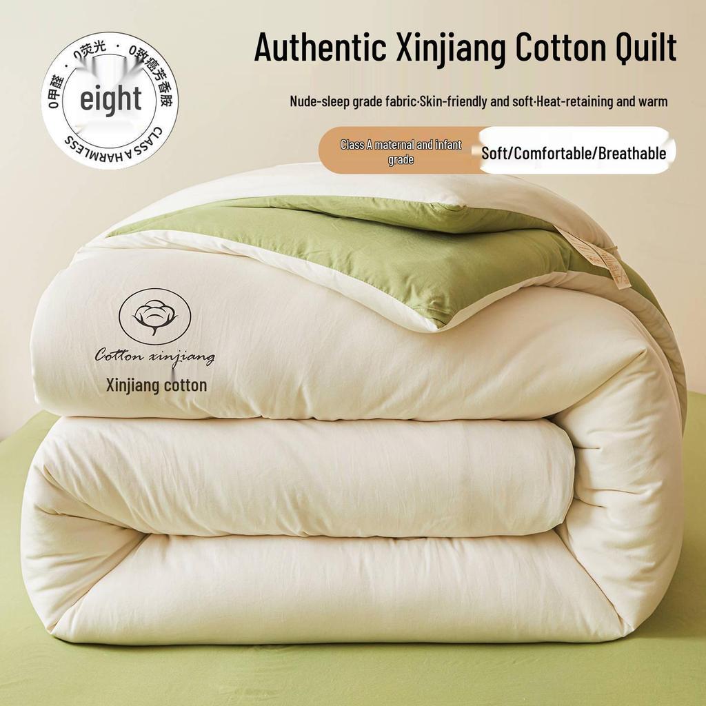 Xinjiang Pure Cotton All-Season Quilt: Thick Winter & Cool Summer