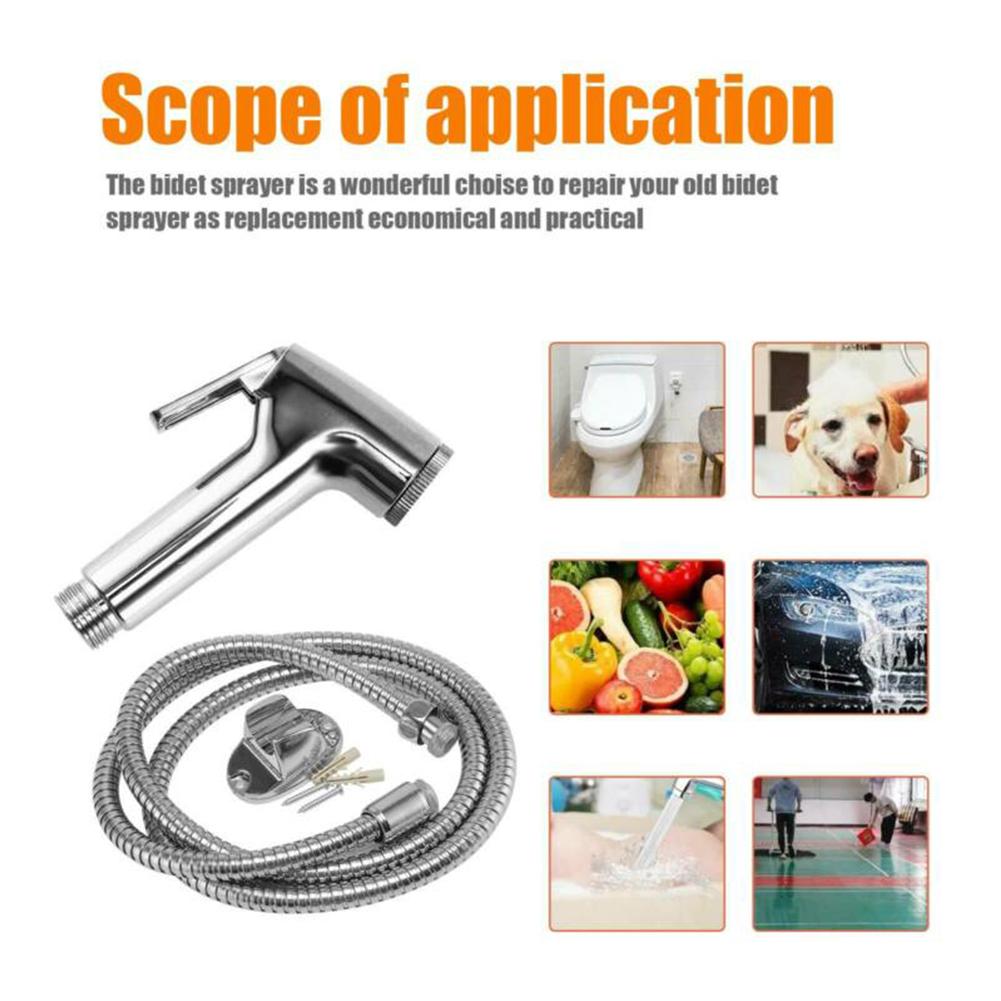 Bathroom Hand-held Nozzle Bidet Sprayer Set Shower Sprayer Toilet Hand-held Nozzle Set Watering Flower Bidet Sprayer
