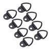 8pcs V Ring Tie Down Anchors Heavy Duty Steel V Ring Bolt On Trailer Anchor for Trailer Cargo Truck
