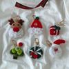 Elegant Table Happy Christmas Keyring 6 Types of Doll Keychains Wool