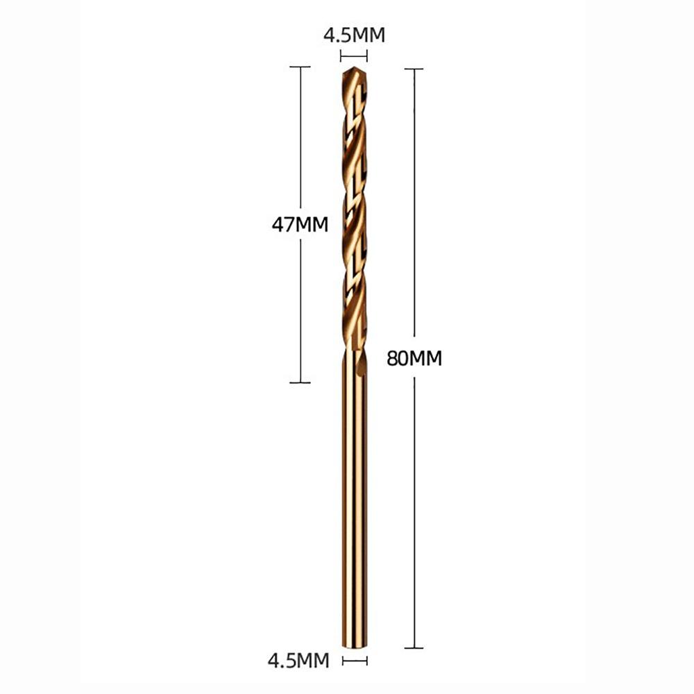

Прямое спиральное сверло M35 Кобальтовое Сверло Патрон для сверла Новое Спиральное сверло Нержавеющая сталь 4.5mm