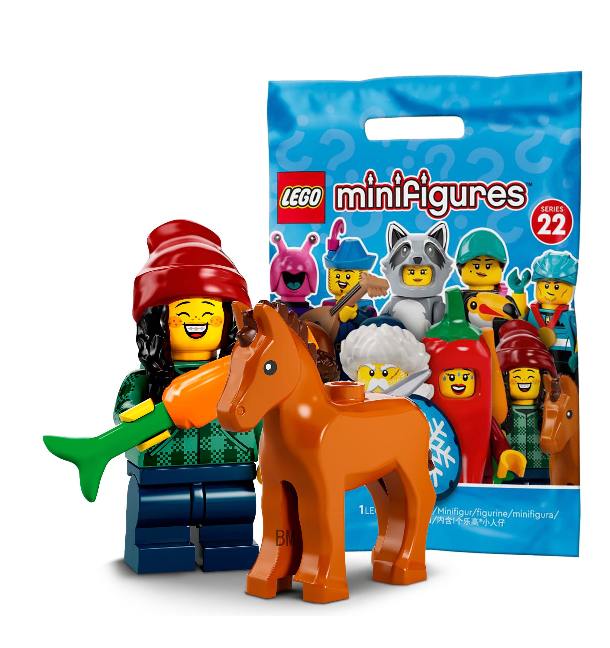 

LEGO Collectible Mini Figure Series 22 Horse and Girl with with foal (Girl Foal)Girl [71032-5]