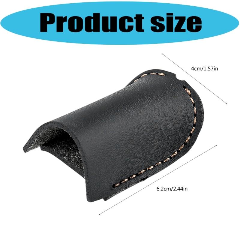 Flexible Soft Leather Archeries Finger Tab Leather Cover With Comfortable Grip For Outdoor Bowstring Pulling Practice