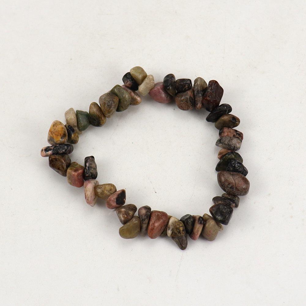 Handmade Beaded Natural Crystal Crushed Stone Bracelet B54