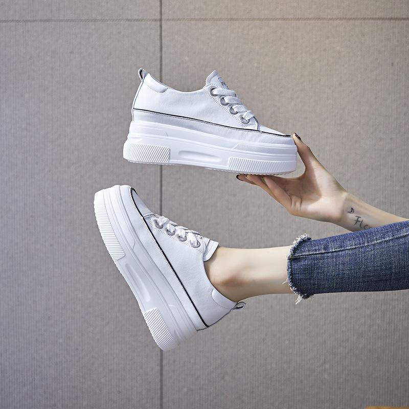 Inner height increase Xiaobaizi spring and summer new thick-soled muffin shoes casual sports shoes M11