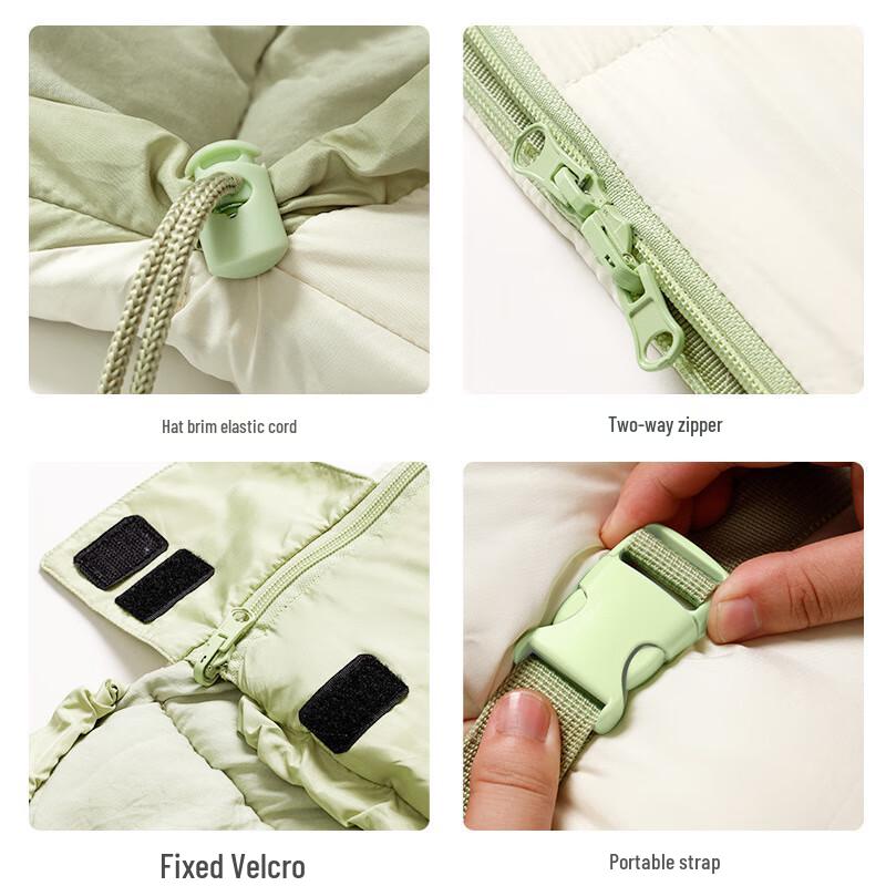 OEING Lightweight Camping Sleeping Bag with Hood