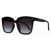 Suzy Levian Women S Black overSize Square lenS Silver Accent SunglaSSeS Black