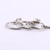WTEMPO 100PCS Round Ring Stainless Steel Keychains Bags Keys Pendant Keychains Beads & Jewelry Making Keychains Set