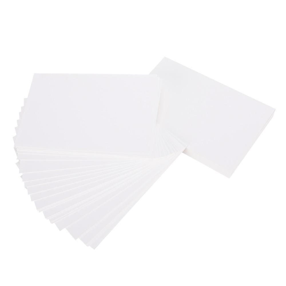 100pcs Paper White Cardstock Paper White Watercolor Paper Deckled Edge Paper Envelope A