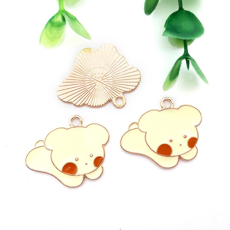 

Korean Style Gold-Plated Alloy Dog Pendants: 26-Piece DIY Jewelry Charms