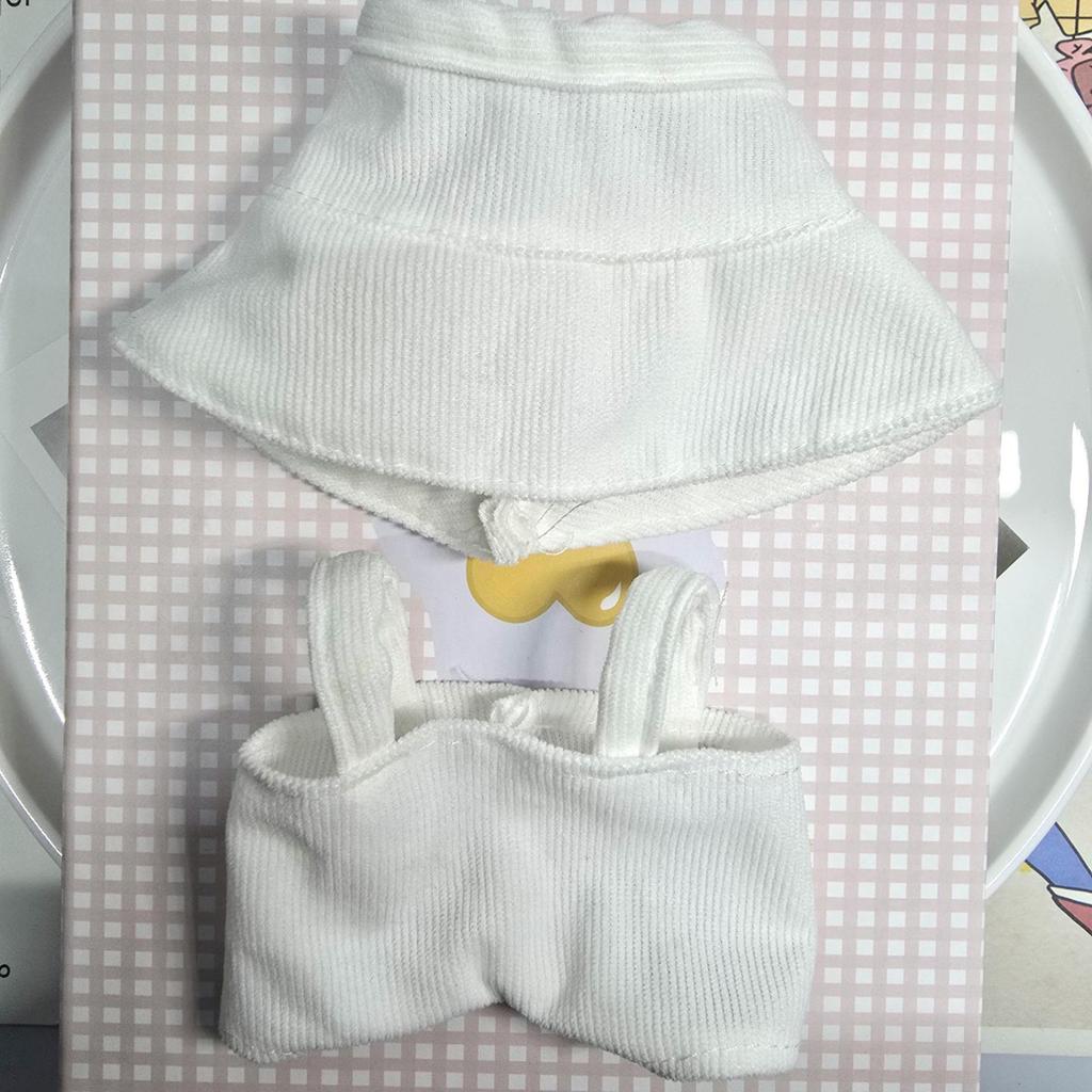 Labubu Kombinéza a Klobouk Klíčenka Set: Přívěsky Labubu 1. a 2. generace