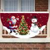Christmas Outdoor Fan-shaped Flag Banner Christmas Decor for Home 2026 Cristmas Drop Ornament Xmas Navidad Gifts New Year 2026