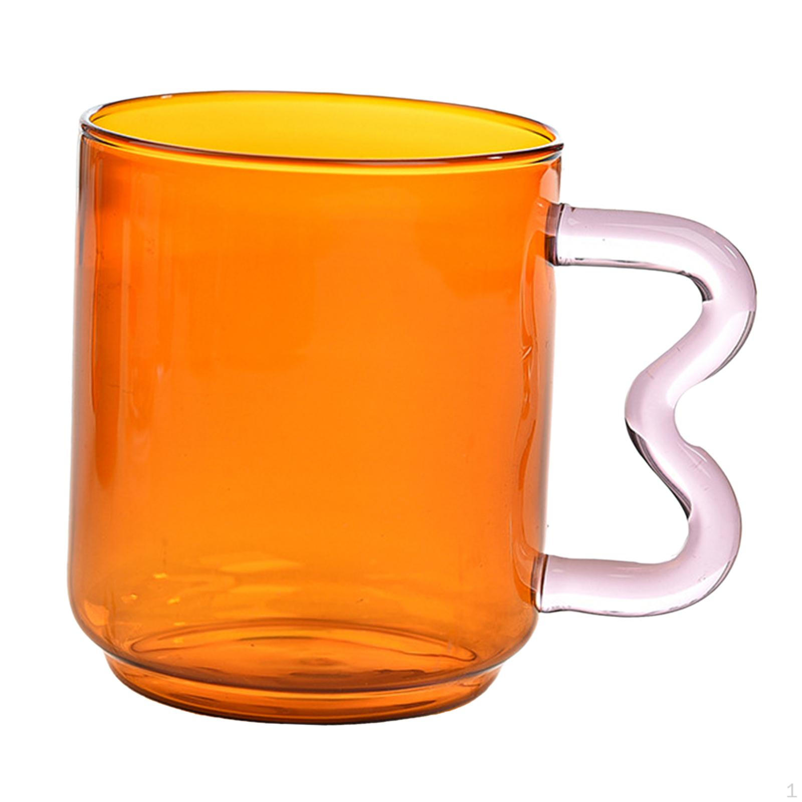 

Glass Mug Set for Tea Or Coffee Lovers помаранчевий