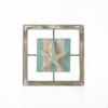 Framed Wall Art with Coastal Decoration Nautical Wooden Plaque BeachThemed for Farmhouse Vintage